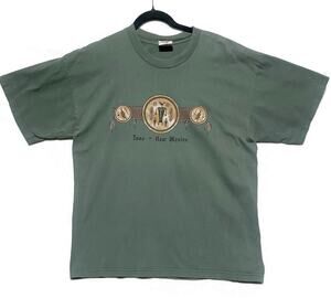 Taos New Mexico Graphic T-Shirt Men's XL Green Bay Side Pre-Shrunk Made in USA